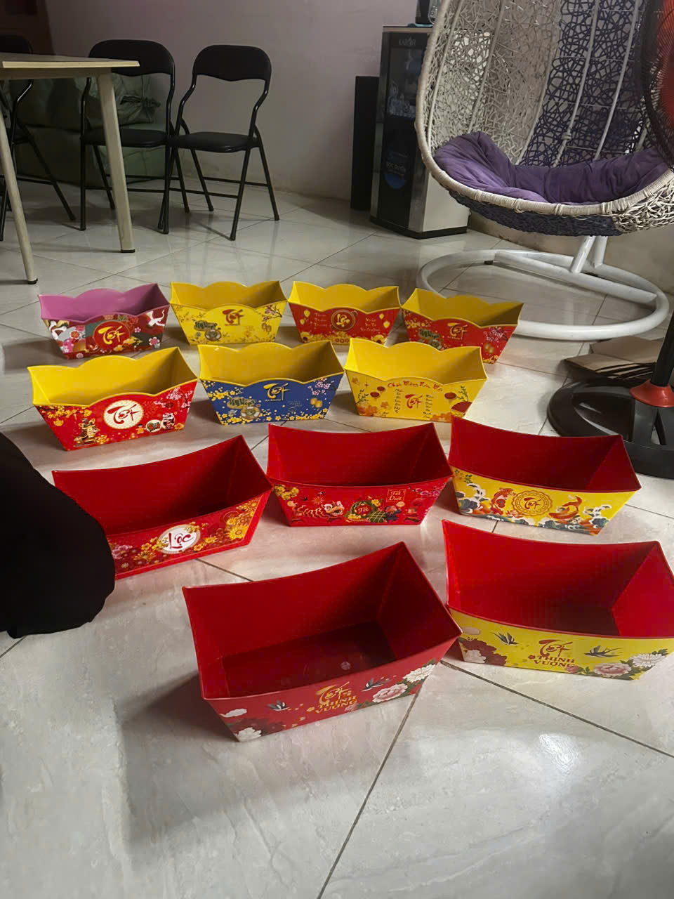 Nguyên phụ liệu giỏ quà 8